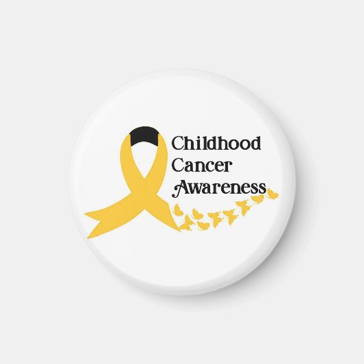 Aimant Sensibilisation au cancer chez les enfants (Devant)