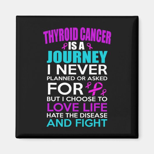 Aimant Sensibilisation au cancer de la thyroïde (Devant)