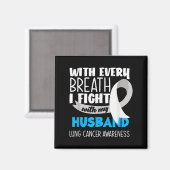 Aimant Sensibilisation Au Cancer Du Poumon Chaque Respira (Recto/Verso)