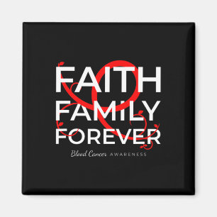 Aimant Sensibilisation au cancer du sang Famille du ruban