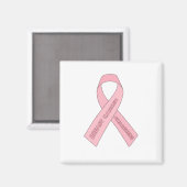 Aimant Sensibilisation au cancer du sein (Recto/Verso)