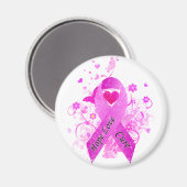 Aimant Sensibilisation au cancer du sein (Recto/Verso)