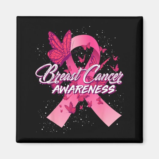 Aimant Sensibilisation au cancer du sein (Devant)