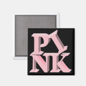 Aimant Sensibilisation au cancer du sein chez PinkonBlack (Recto/Verso)