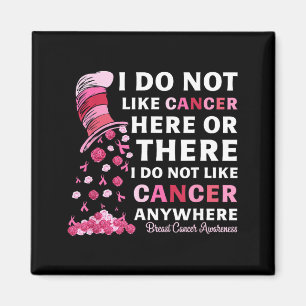 Aimant Sensibilisation au cancer du sein Je n'aime pas le
