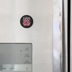 Aimant Sensibilisation au cancer du sein Je porte du rose