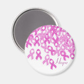 Aimant Sensibilisation au cancer du sein Raifort de velou (Recto/Verso)