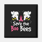 Aimant Sensibilisation au cancer du sein Save Boo Bees Fu (Devant)