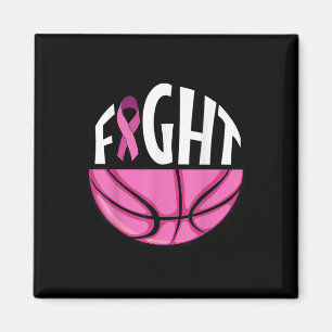 Aimant Sensibilisation au cancer du sein Thé de basket-ba