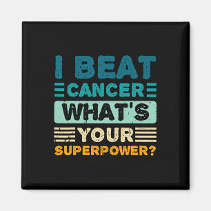 Aimant Sensibilisation au cancer J'ai vaincu le cancer Qu