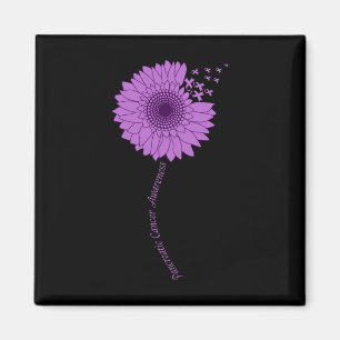 Aimant Sensibilisation au cancer pancréatique Tournesol p