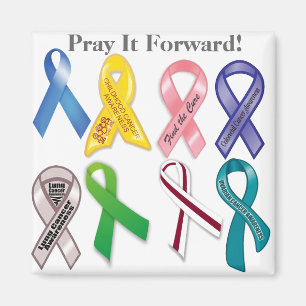 Aimant Sensibilisation au cancer Priez pour l'avenir
