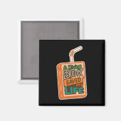 Aimant Sensibilisation Au Diabète Une Boîte À Jus M'A Sau (Recto/Verso)