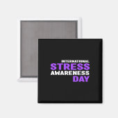 Aimant Sensibilisation au stress - Sensibilisation intern (Recto/Verso)