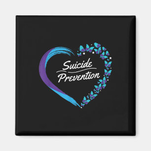 Aimant Sensibilisation au suicide cardiaque papillon Sant