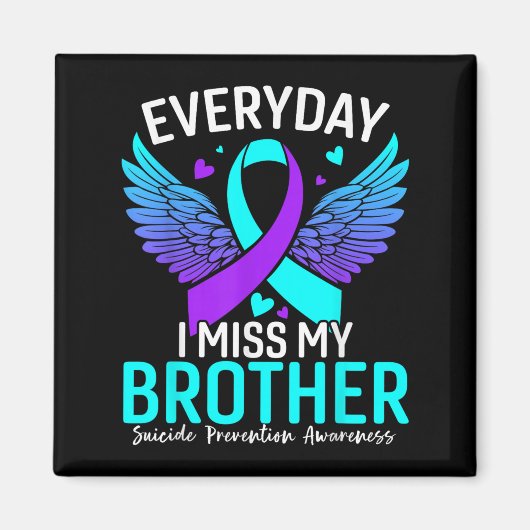 Aimant Sensibilisation au suicide Frère-chemise Préventio (Devant)