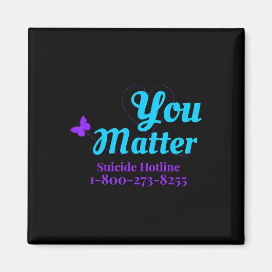 Aimant Sensibilisation Au Suicide Pour Les Femmes Vous Av (Devant)