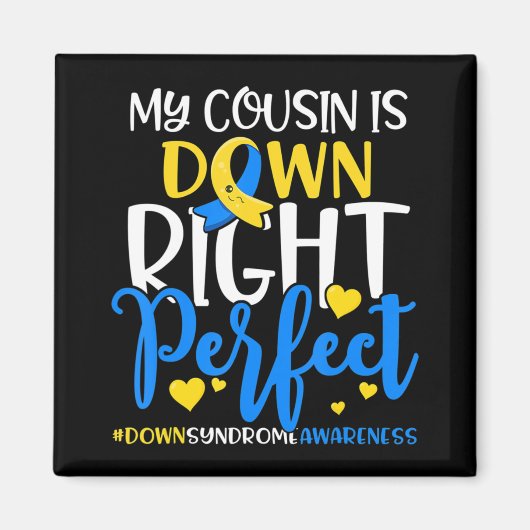 Aimant Sensibilisation au syndrome de Down Mon neveu est  (Devant)