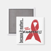 Aimant Sensibilisation aux maladies cardiaques (Recto/Verso)