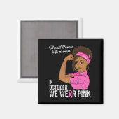 Aimant Sensibilisation Des Femmes Au Cancer Du Sein En Oc (Recto/Verso)