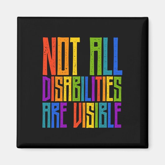 Aimant Sensibilisation Des Handicapés Toutes Les Personne (Devant)