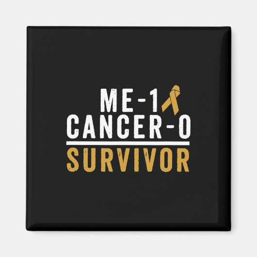 Aimant Sensibilisation des survivants du cancer de l'enfa (Devant)