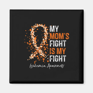 Aimant Sensibilisation Orange Ruban Mon combat de maman e