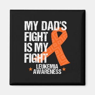 Aimant Sensibilisation Papa combat Orange Ribbon Idée cad