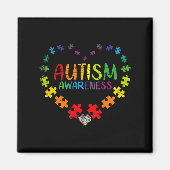 Aimant Sensibilisation sur l'autisme (Devant)