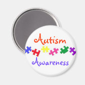 Aimant Sensibilisation sur l'autisme (Recto/Verso)