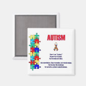 Aimant Sensibilisation sur l'autisme (Recto/Verso)