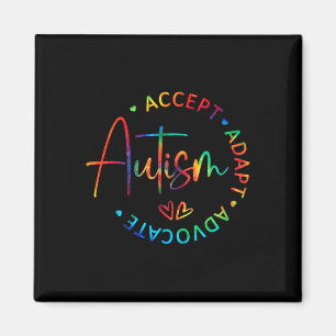 Aimant Sensibilisation sur l'autisme Accepter Adapt Advoc
