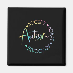 Aimant Sensibilisation sur l'autisme Accepter Adapt Advoc