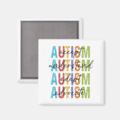 Aimant Sensibilisation sur l'autisme Accepter Comprendre (Recto/Verso)