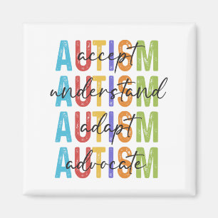 Aimant Sensibilisation sur l'autisme Accepter Comprendre