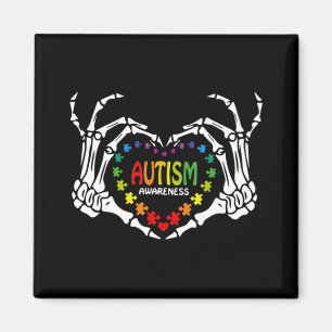Aimant Sensibilisation sur l'autisme Amour Coeur Puzzle P