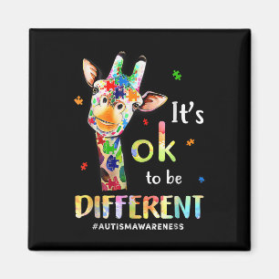 Aimant Sensibilisation sur l'autisme Cute Giraffe Animal