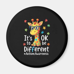 Aimant Sensibilisation sur l'autisme Cute Giraffe Animal