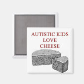 Aimant sensibilisation sur l'autisme design ce que les en (Recto/Verso)