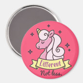 Aimant Sensibilisation sur l'autisme Filles, Différentes  (Recto/Verso)