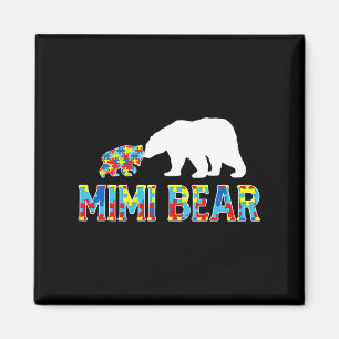 Aimant Sensibilisation sur l'autisme Mimi Bear Puzzle Sup