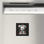 Aimant Sensibilisation sur l'autisme Panda Puzzle Pièces (In Situ (Lave-vaisselle))