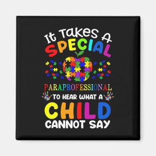 Aimant Sensibilisation sur l'autisme Paraprofessionnelle 