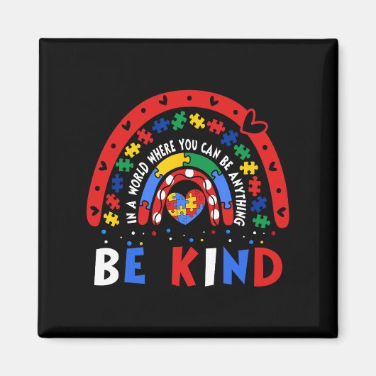 Aimant Sensibilisation sur l'autisme Pourquoi convient-il (Devant)