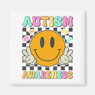 Aimant Sensibilisation sur l'autisme Puzzle Pièce Sourire