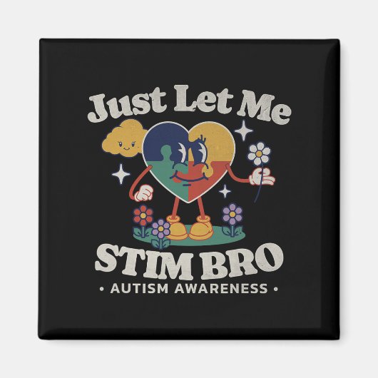 Aimant Sensibilisation sur l'autisme Support Stimming Cut (Devant)