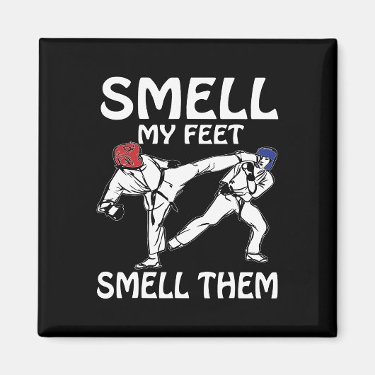 Aimant Sentez Mes Pieds Drôle Karate Sparring (Devant)