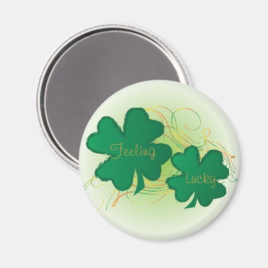Aimant Sentez-vous vraiment 🍀 Lucky St. Patrick Day Clov (Recto/Verso)