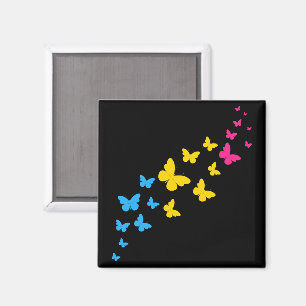 Aimant Sentier papillon de la fierté pansexuelle
