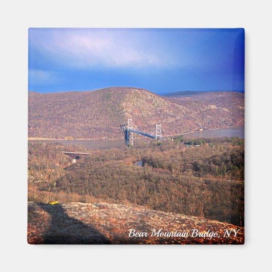 Aimant Sentier Popolopen vue sur le pont de Bear Mountain (Devant)